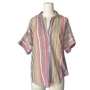 Anthropologie Multicolor Striped Blouse
